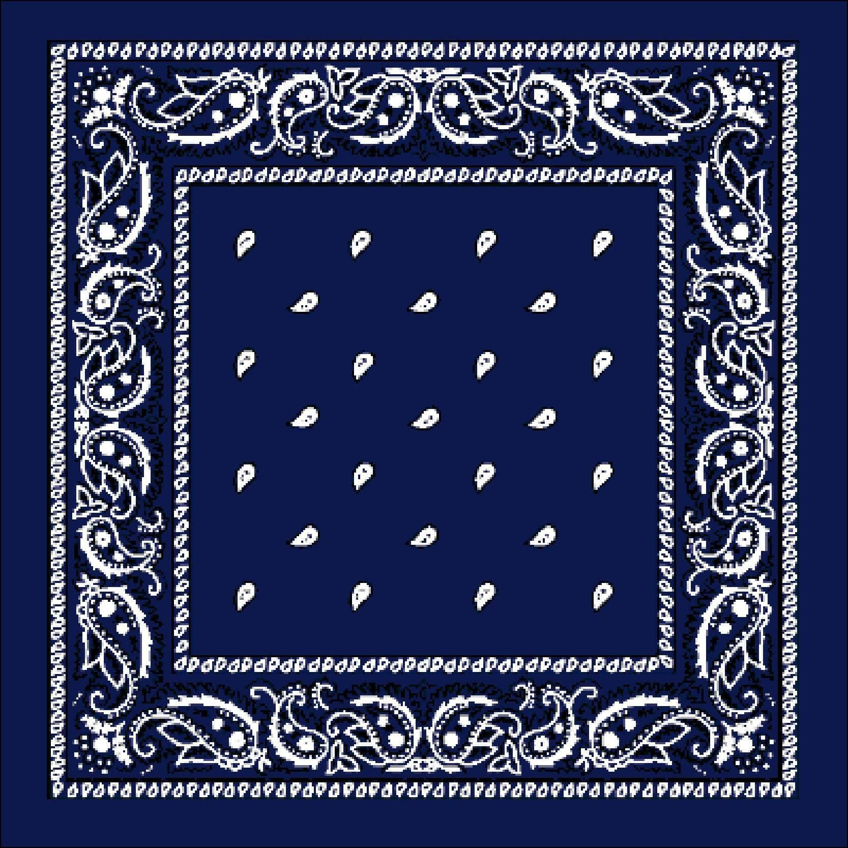 Vivid Blue Bandana With Intricate Paisley Design Wallpaper