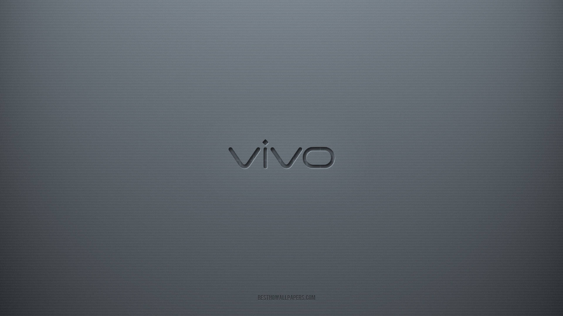 Vivo Logo On Gray Wallpaper