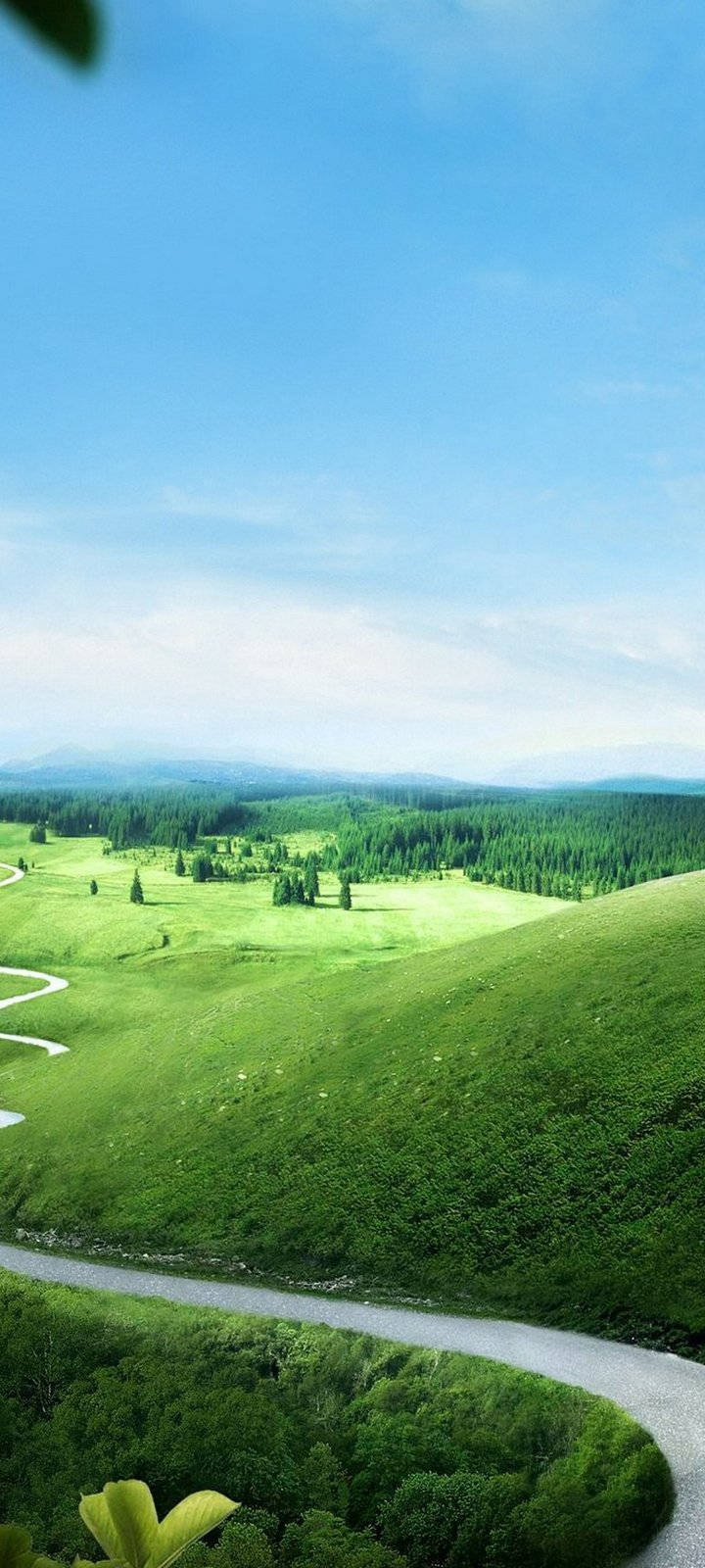 Vivo Y20 Calming Rolling Hills Wallpaper