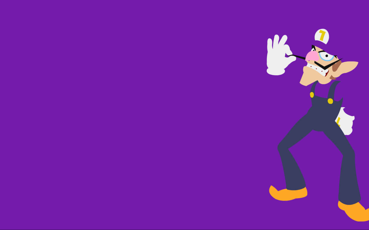 Waluigi In Action Wallpaper