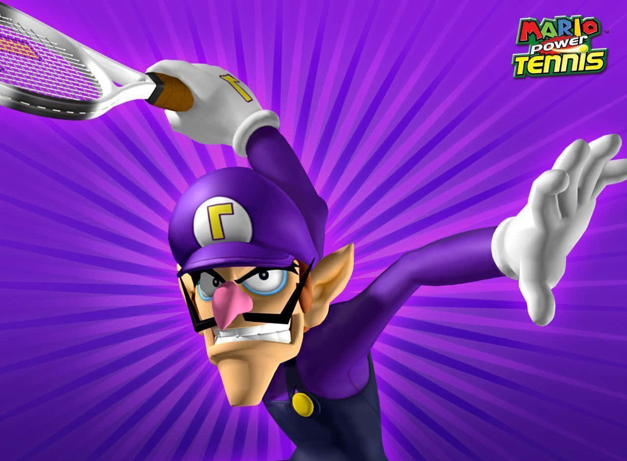 Waluigi In Action, Showcasing His Unique Personality And Style Wallpaper