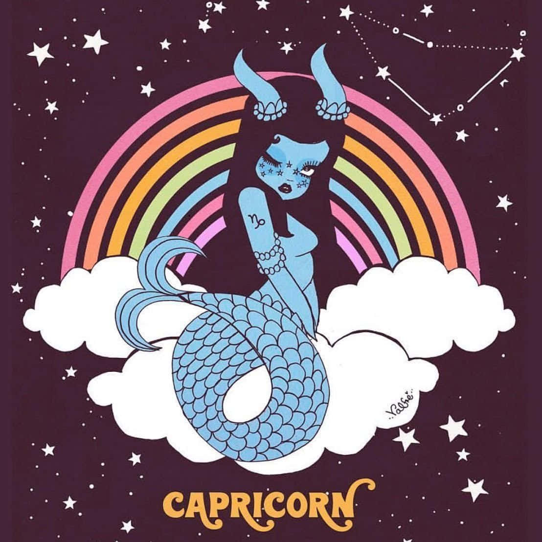 Welcome The New Year With Capricorn Aesthetic Wallpaper