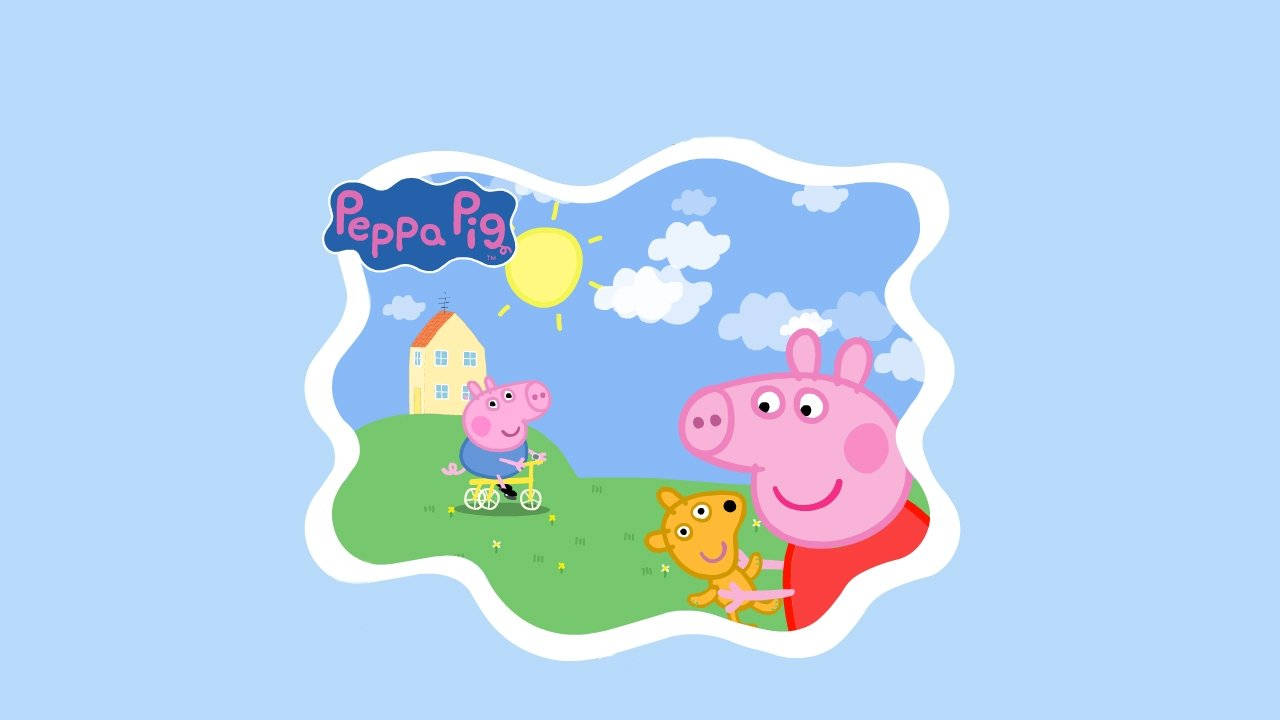 Welcome To Peppa Pig's House Wallpaper