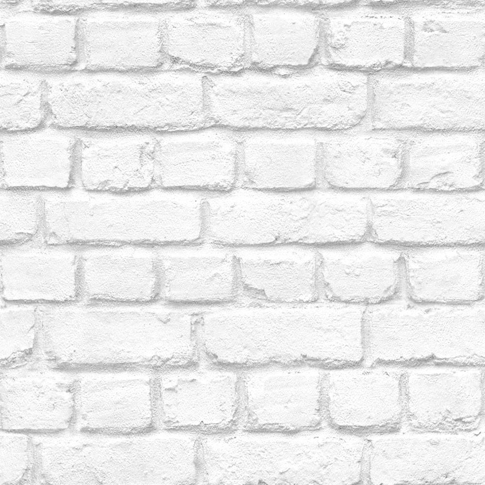 White Bricks Wallpaper