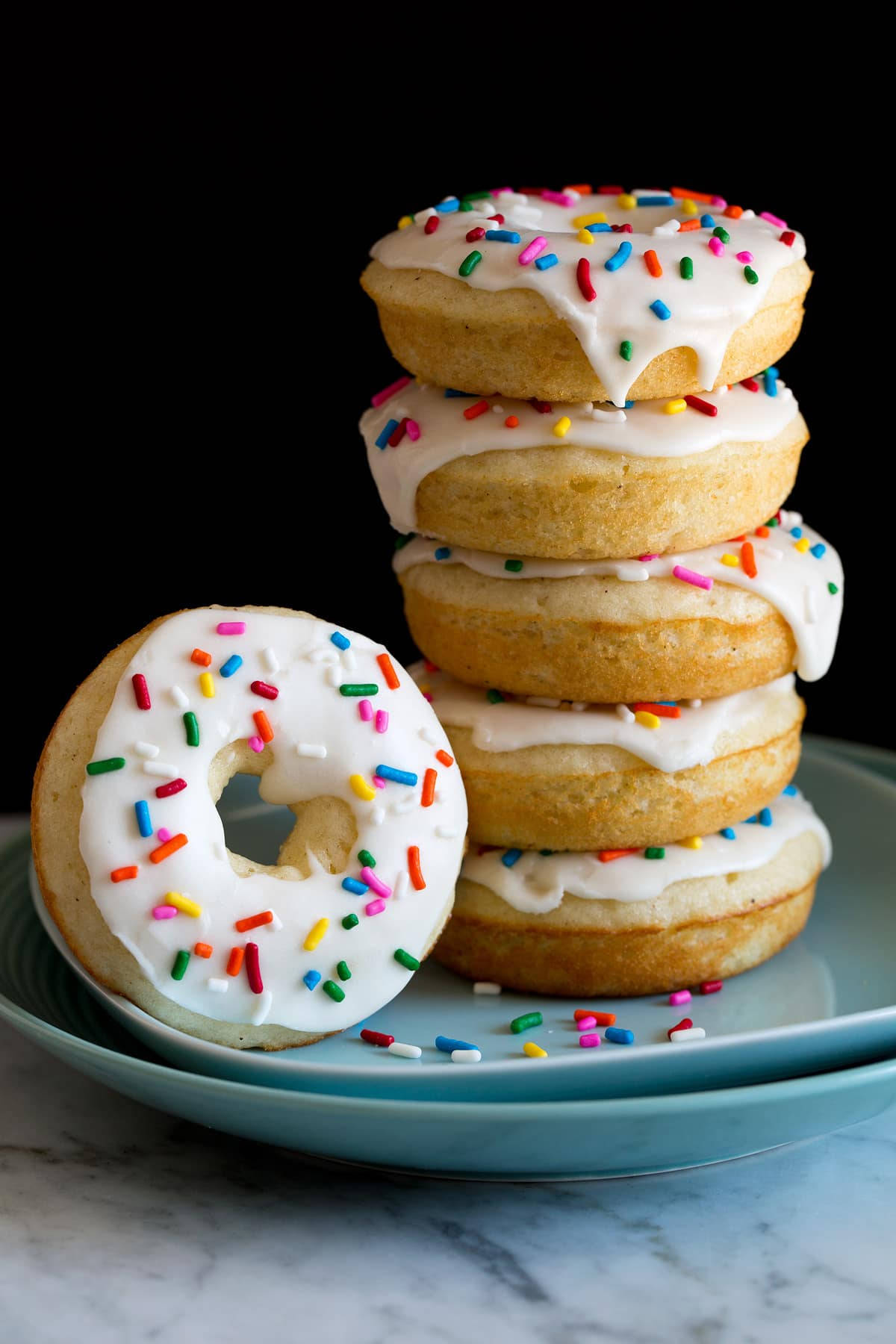 White Donuts And Sprinkles Wallpaper