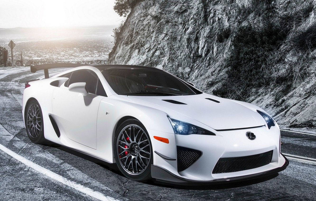 White Lexus Lfa Wallpaper