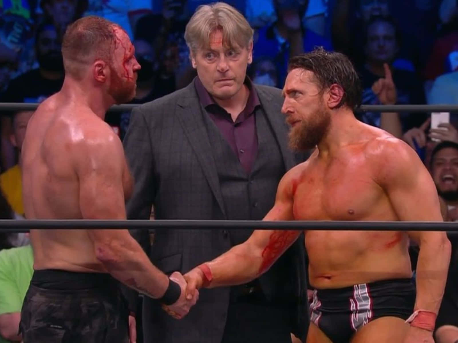 William Regal Bryan Danielson Jon Moxley Aew Revolution Wallpaper