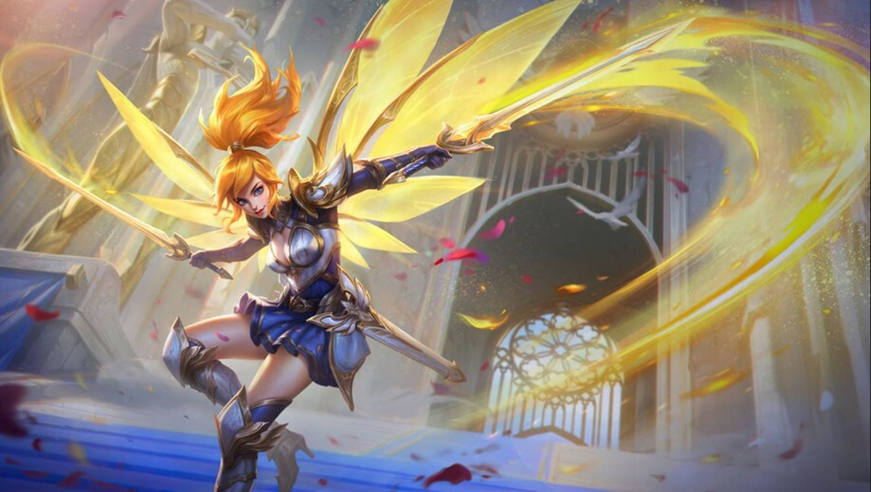 Winged-knight Fanny Mobile Legends Wallpaper