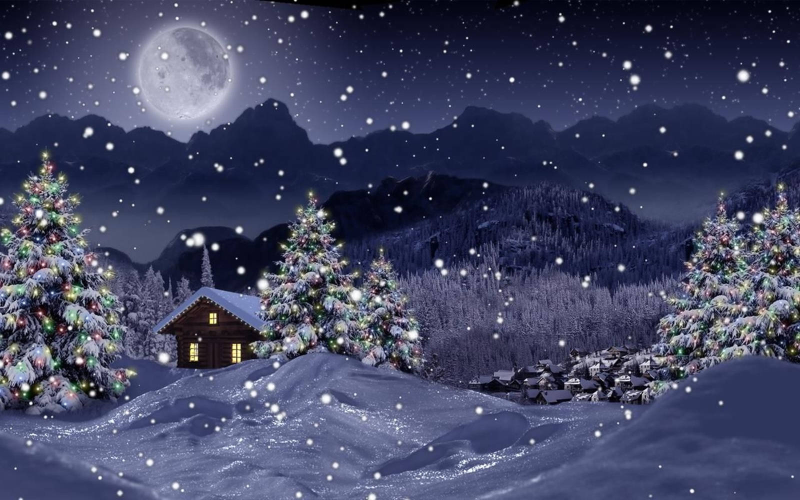 Winter Christmas Live 3d Wallpaper