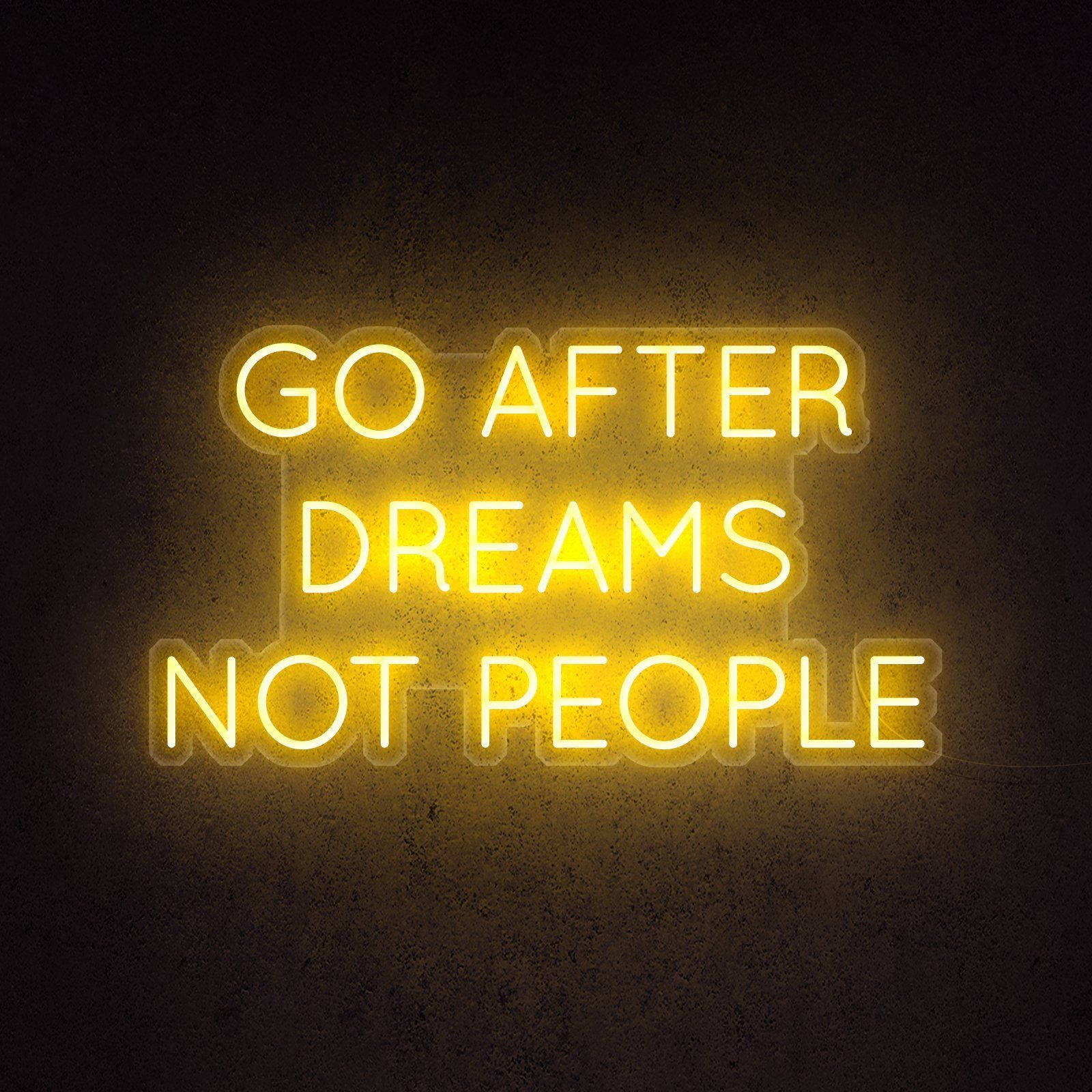 Wise Quotation Neon Yellow Led Light Wallpaper