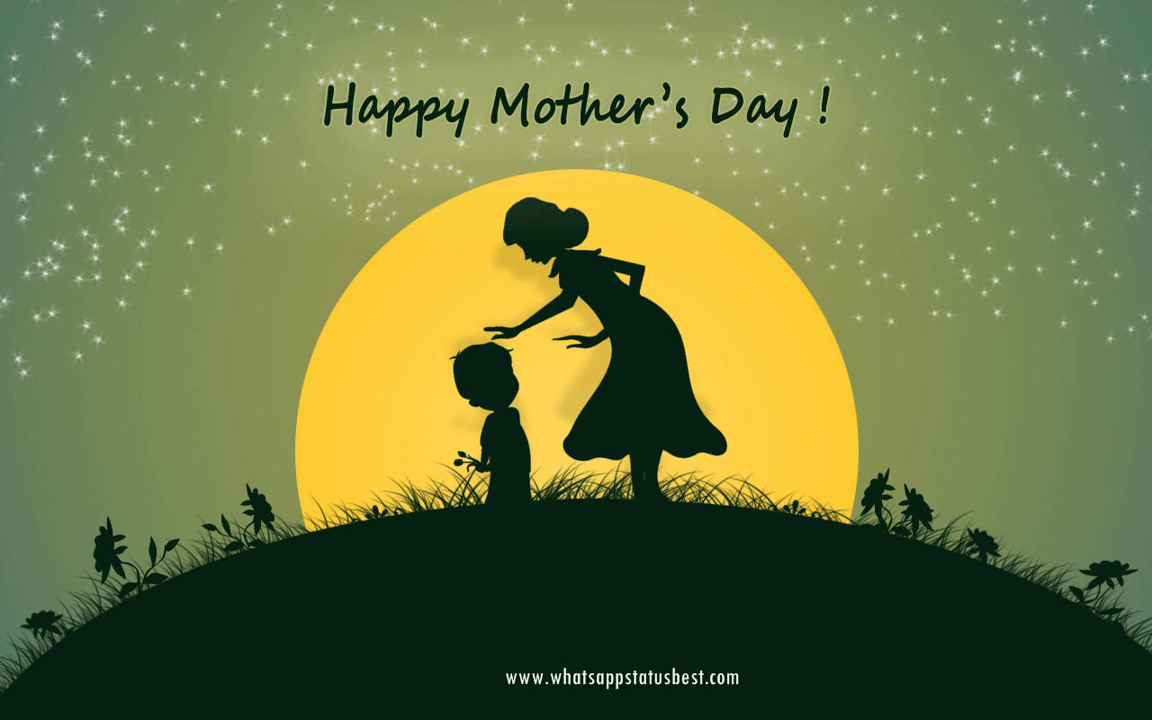 Wishing You A Beautiful Evening On Mothers Day! Wallpaper