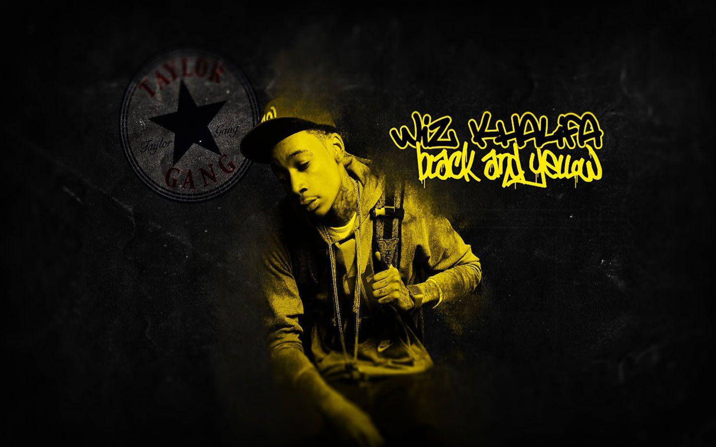 Wiz Khalifa Black And Yellow Wallpaper