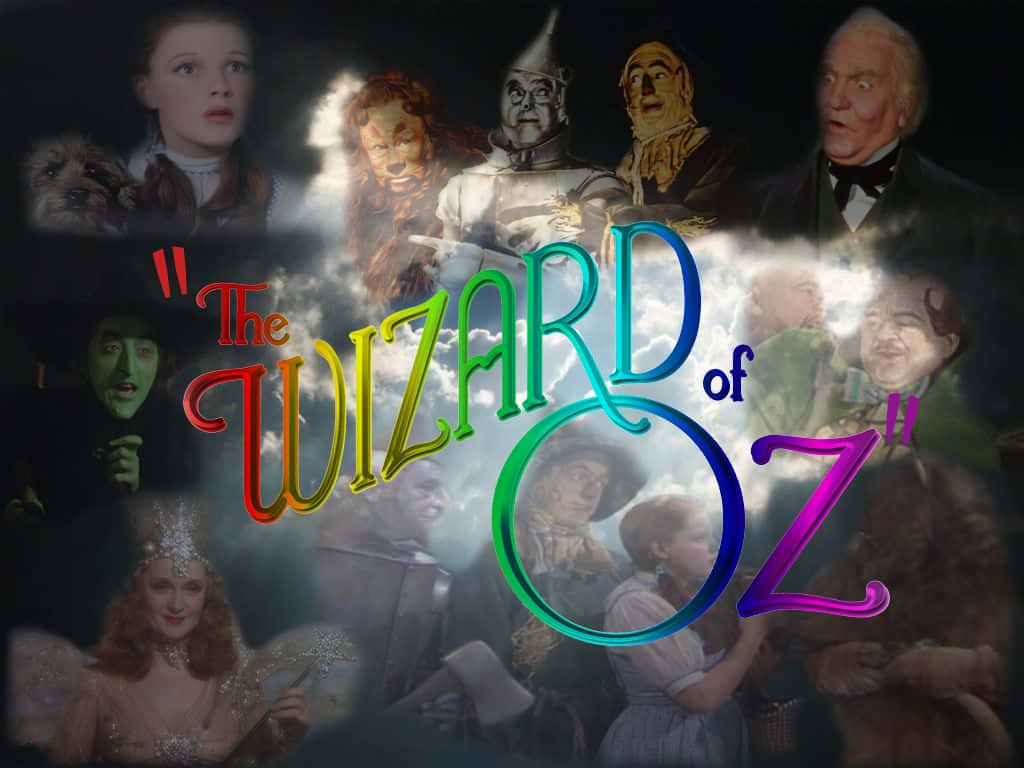 Wizard Of Oz Movie Characters Poster Wallpaper