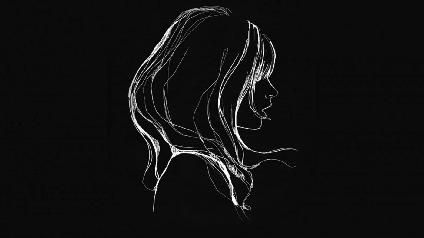 Woman White On Black Illustration Art Wallpaper