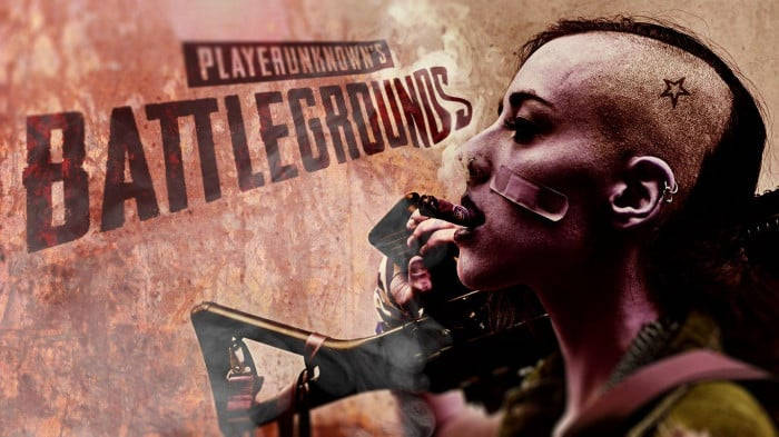 Woman With Shaved Head Pubg Banner Wallpaper