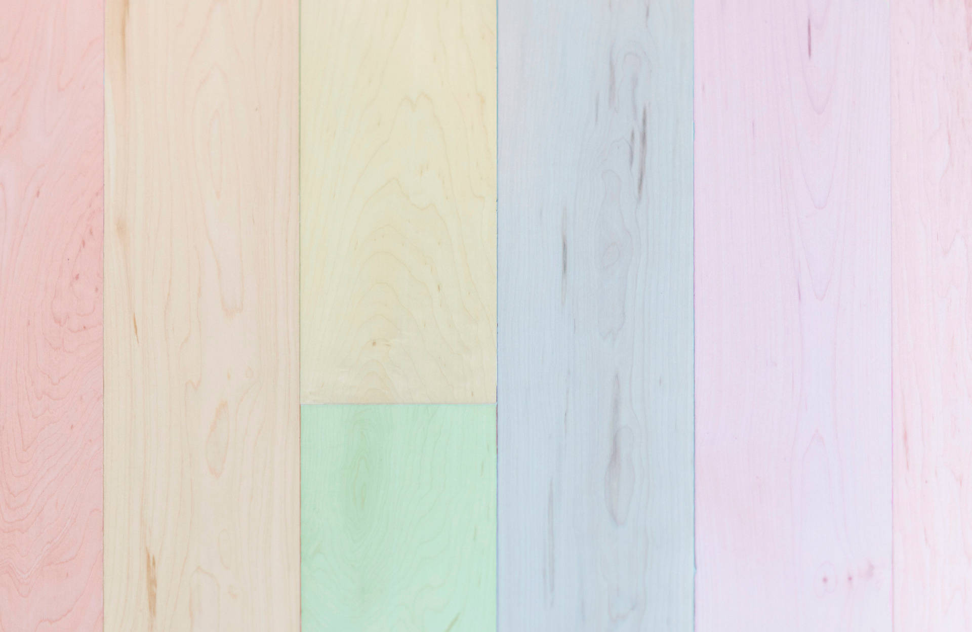 Wooden Board Pastel Desktop Wallpaper