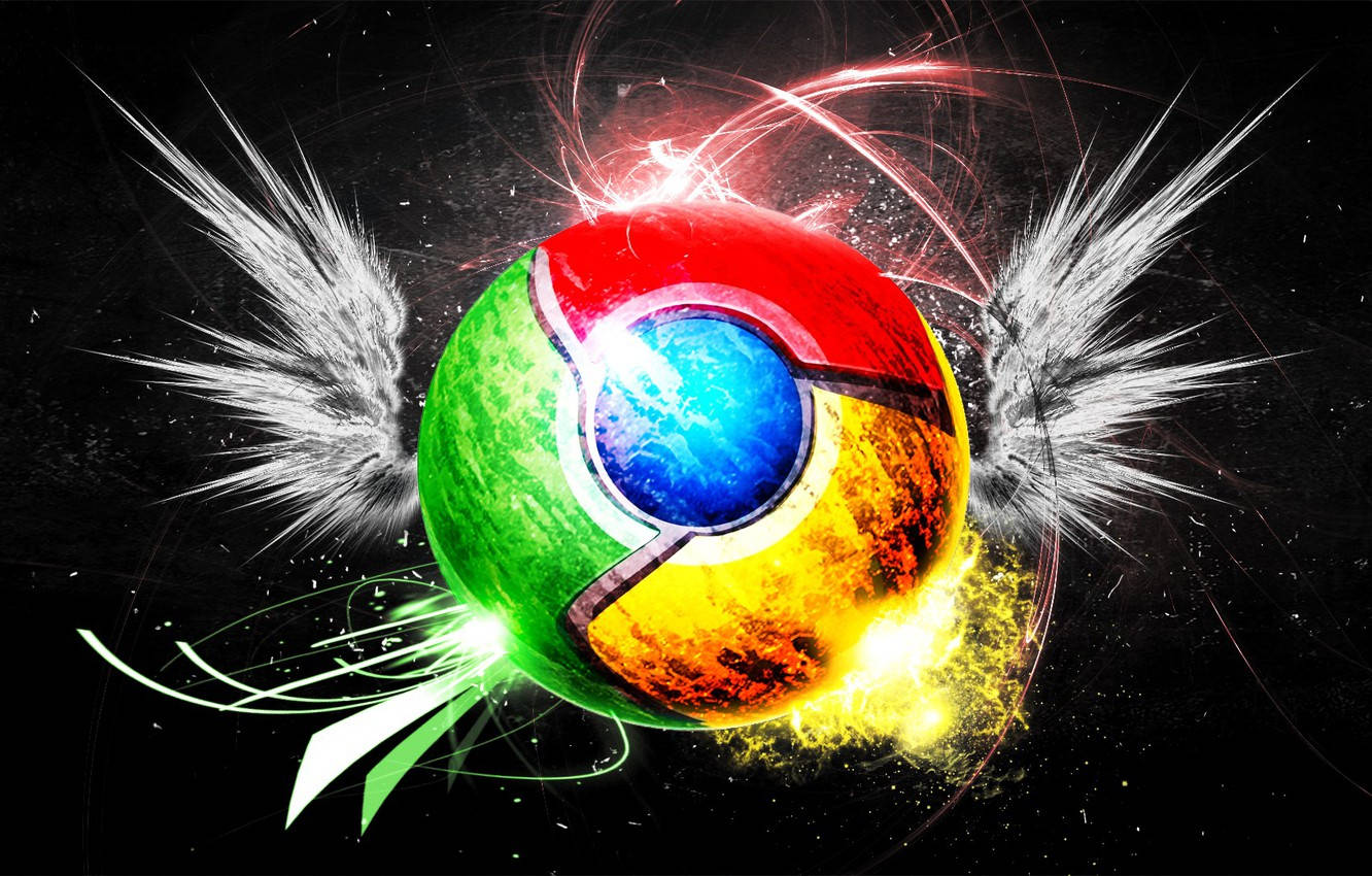 Worship The Pristine Chrome Logo! Wallpaper