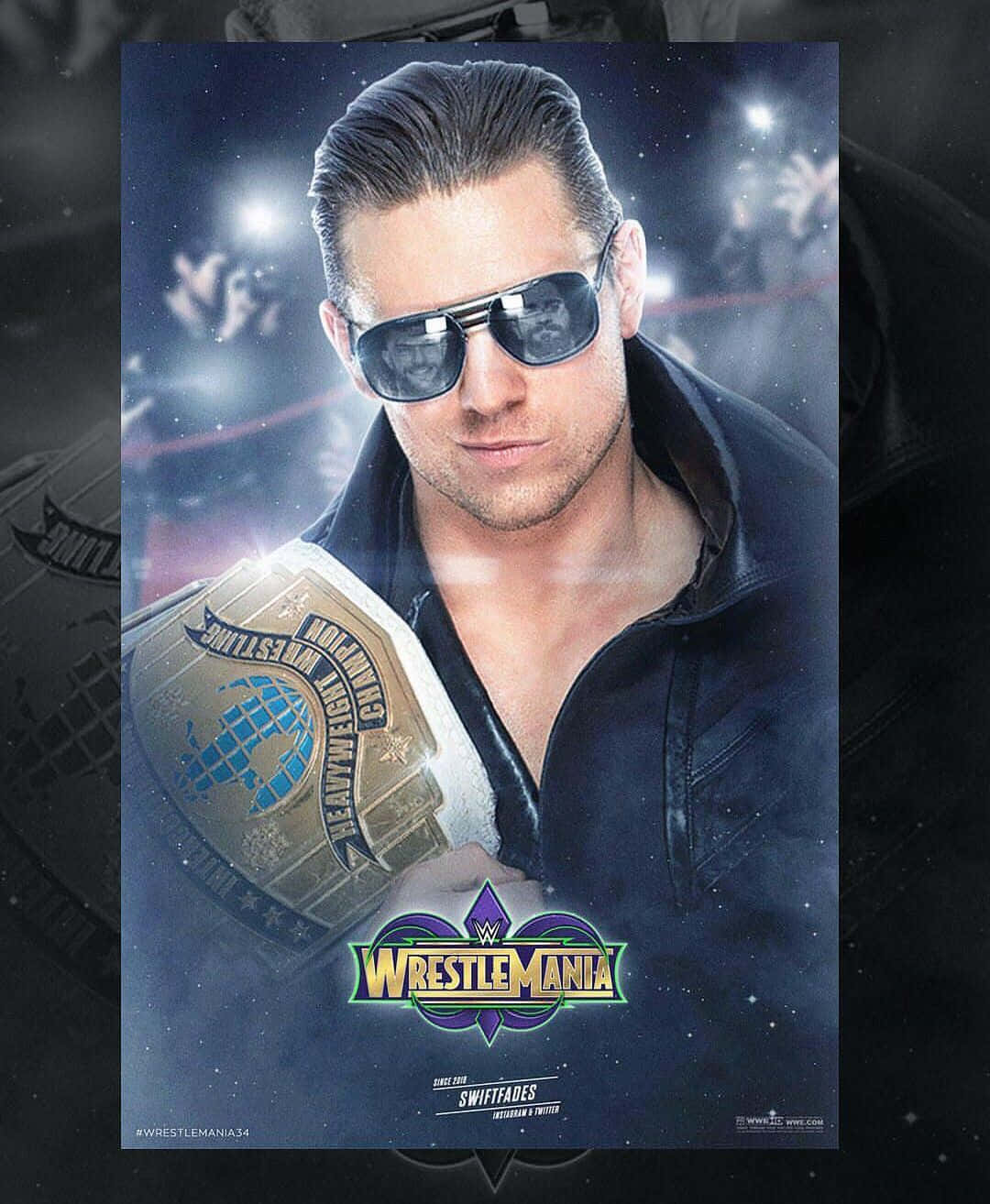 Wwe Superstar The Miz In Action Wallpaper