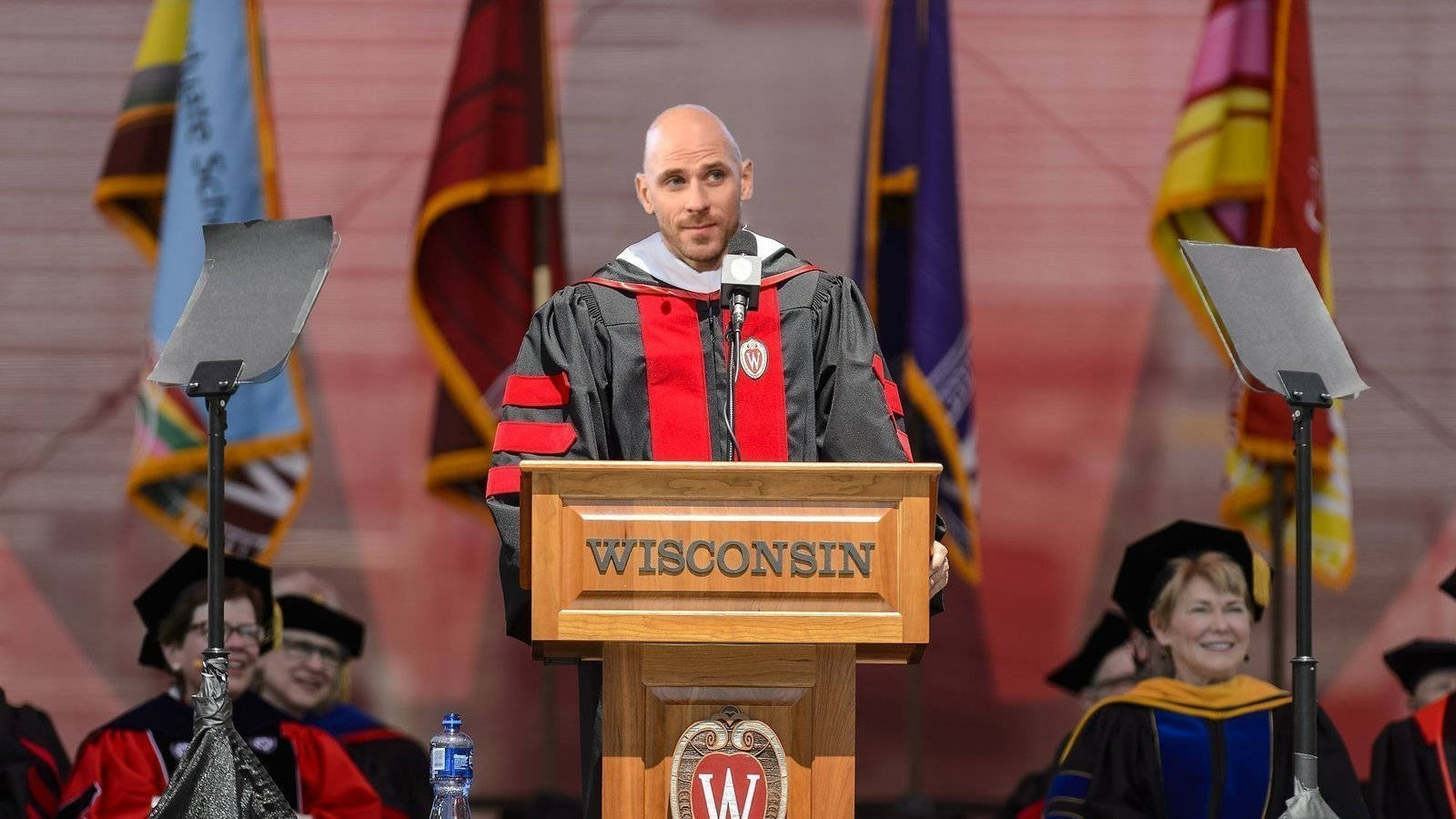 Youtube Star Johnny Sins Delivering Commencement Speech Wallpaper