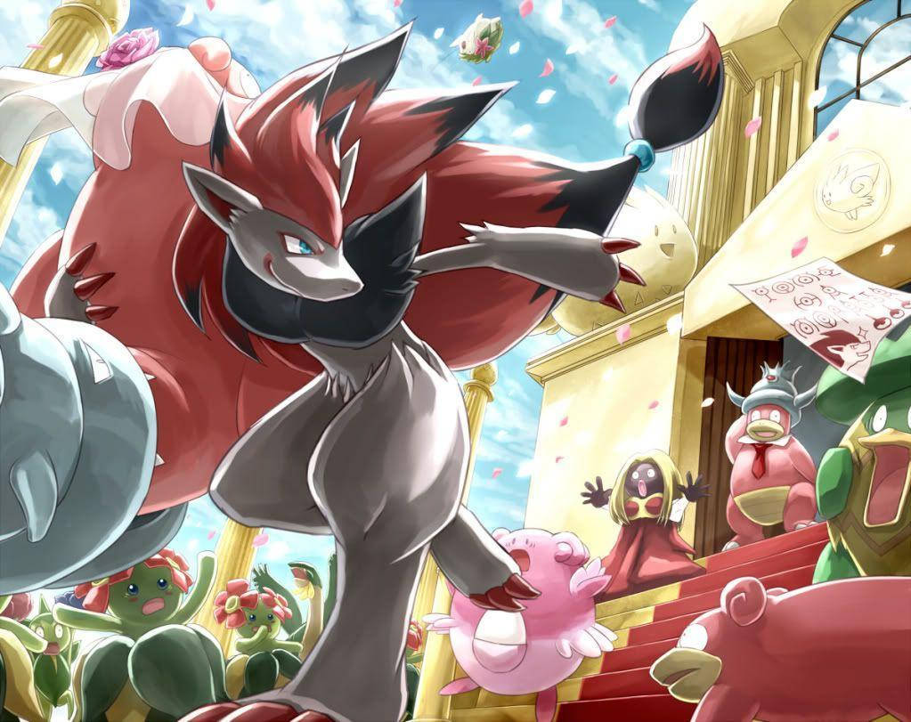 Zoroark Crashing A Wedding Wallpaper