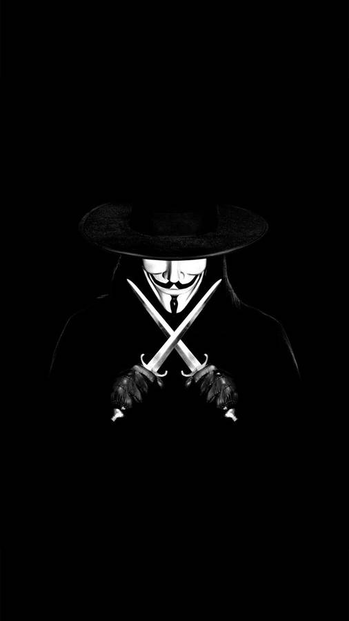 1080p Hd Minimalist V For Vendetta Wallpaper