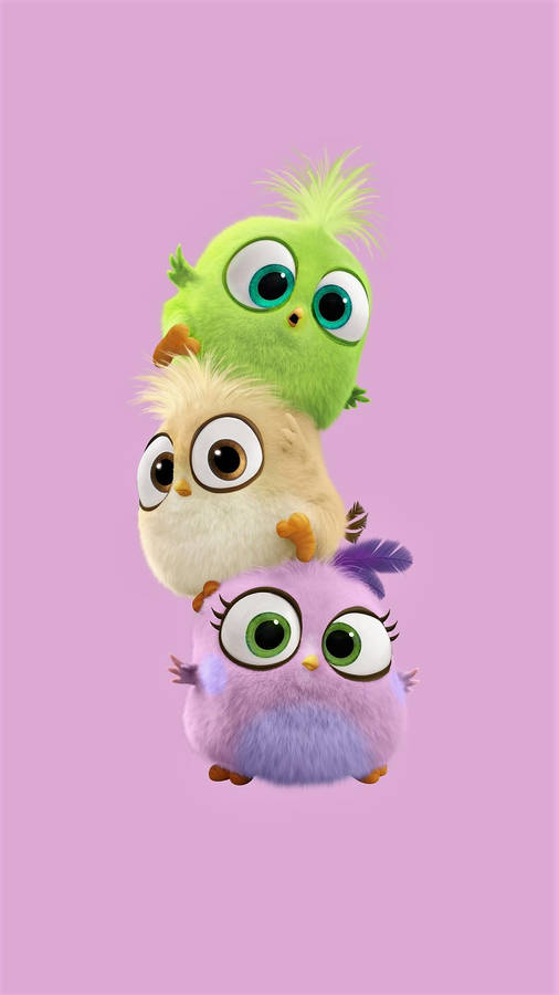 1080x1920 Baby Birds - Tap To See More Cute Cartoon Wallpaper! Wallpaper