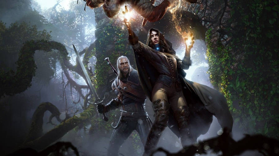 1280x720 Wallpaper The Witcher 3: Wild Hunt, Yennefer, Geralt, 5k Wallpaper