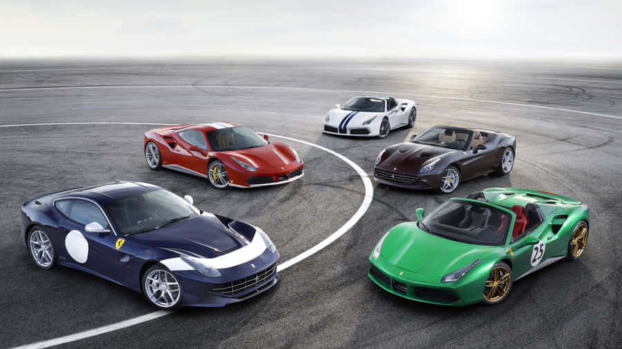 1440p Ferrari Luxury Racing Cars Wallpaper