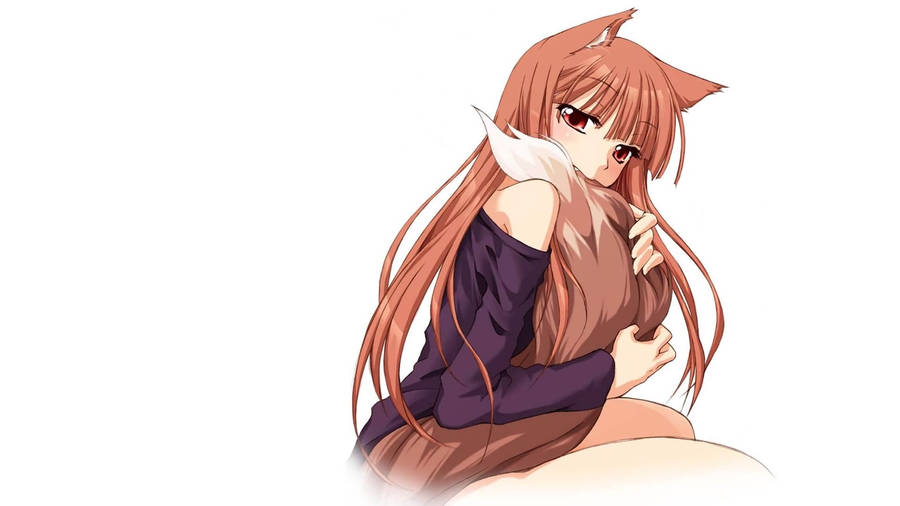 1920 X 1080 Anime Holo White Wallpaper