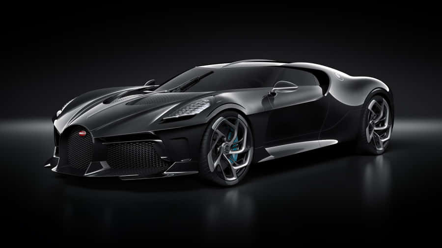 1920 X 1080 Car Black Bugatti Wallpaper