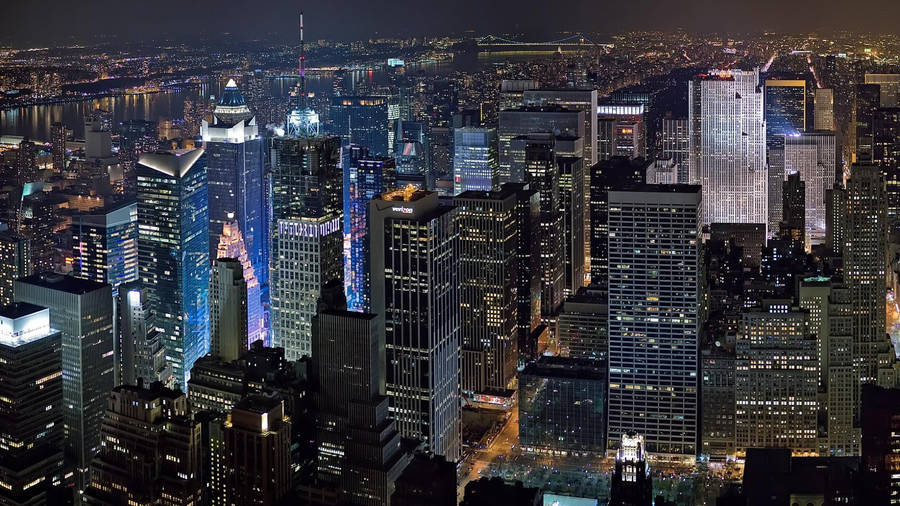 1920x1080 4k New York At Night Wallpaper
