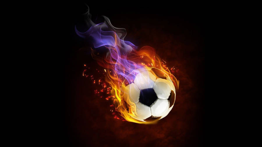 1920x1080 Flaming Soccer Ball Wallpaper Wallpaper