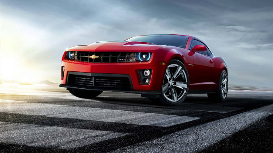1920x1080 Hd Red Chevrolet Car Wallpaper