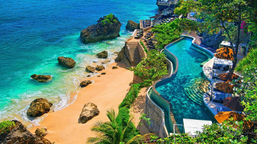 1920x1080 Hd Summer Resort In Bali Wallpaper