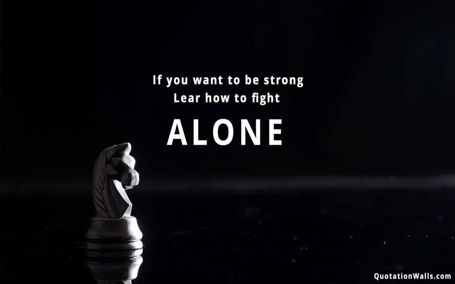 1920x1200 Fight Alone Motivational Wallpaper For Desktop Wallpaper