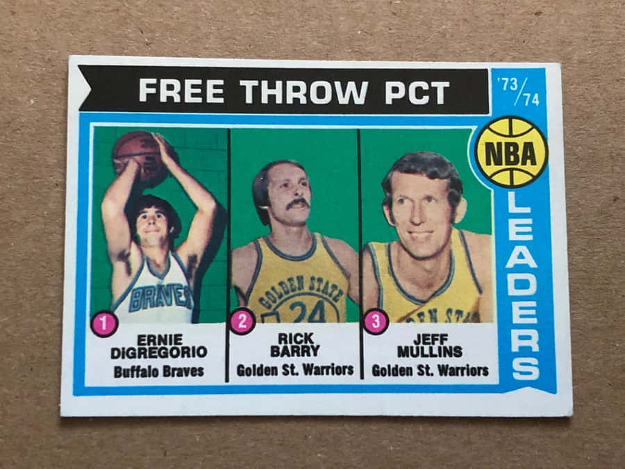 1974 Nba Free Throw Percentage Leaders Rick Barry Wallpaper