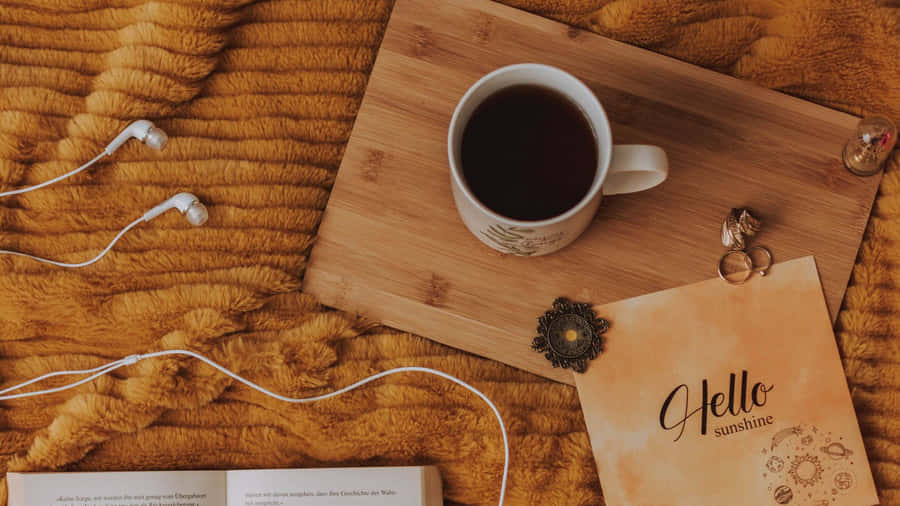 2048x1152 Aesthetic Chill Brown Coffee Mug Wallpaper