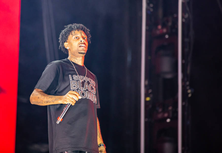 21 Savage At Music Midtown Wallpaper