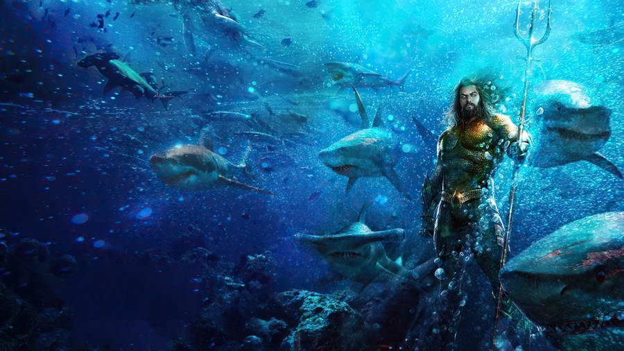 2560 X 1440 Aquaman Under The Sea Wallpaper