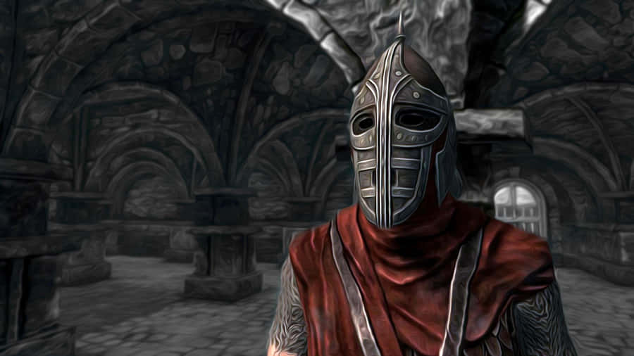2560 X 1440 Skyrim Solitude Guard Close Up Wallpaper