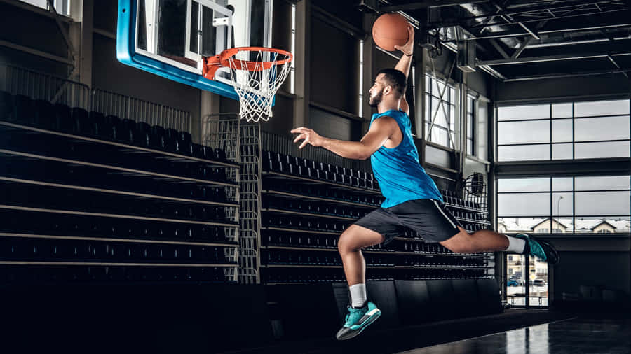 2560x1440 Basketball Dunking Wallpaper