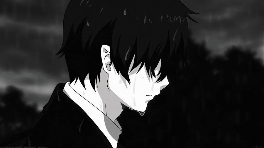 2560x1440 Beautiful Emo Sad Boy Anime Wallpaper Wallpaper