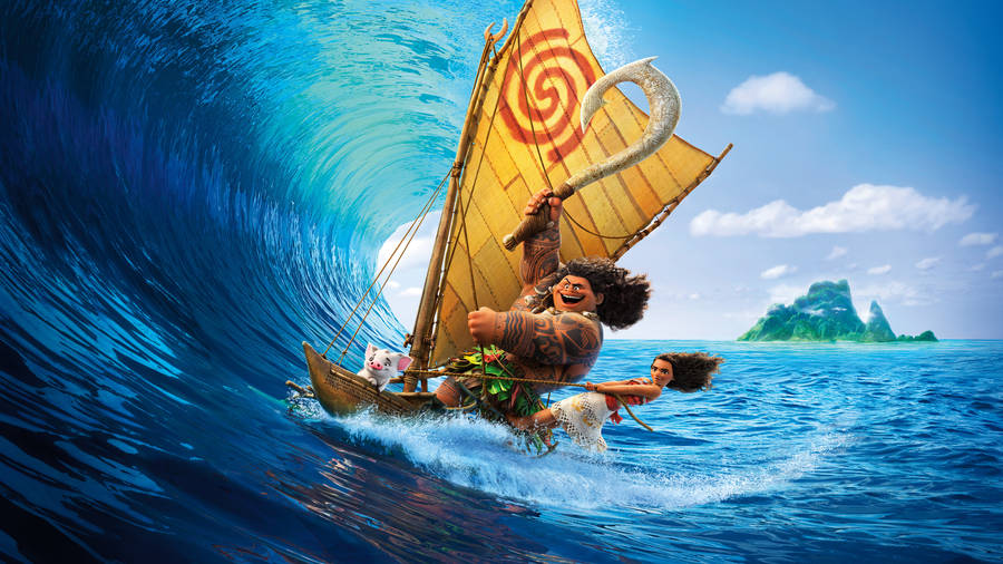2560x1440 Disney Moana And Maui Wallpaper