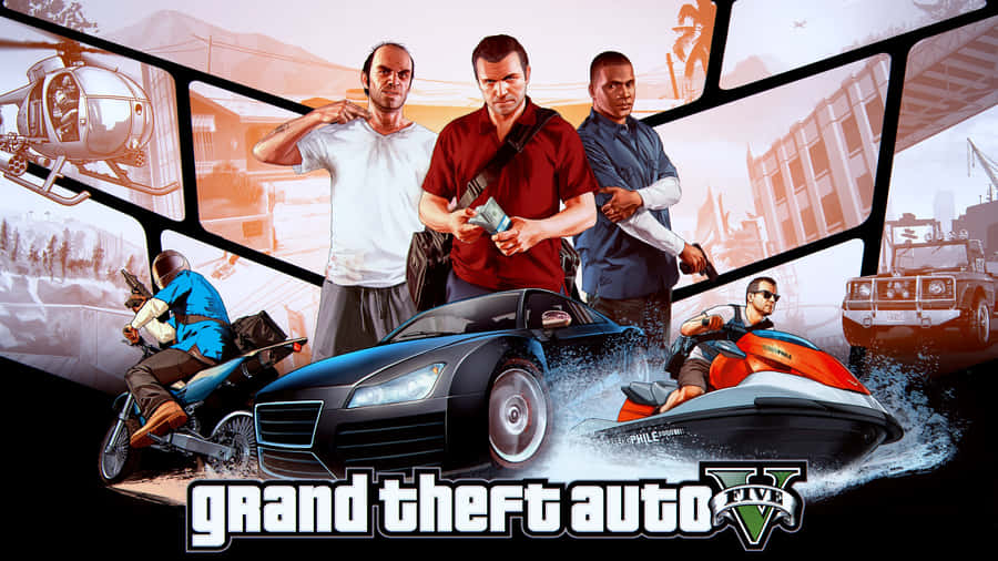 2560x1440 Gta 5 Various Vehicles Wallpaper