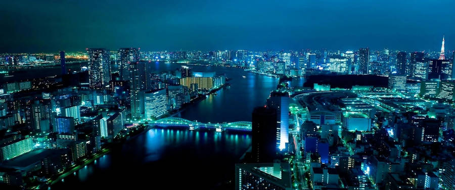 3440x1440 City Of Tokyo Wallpaper