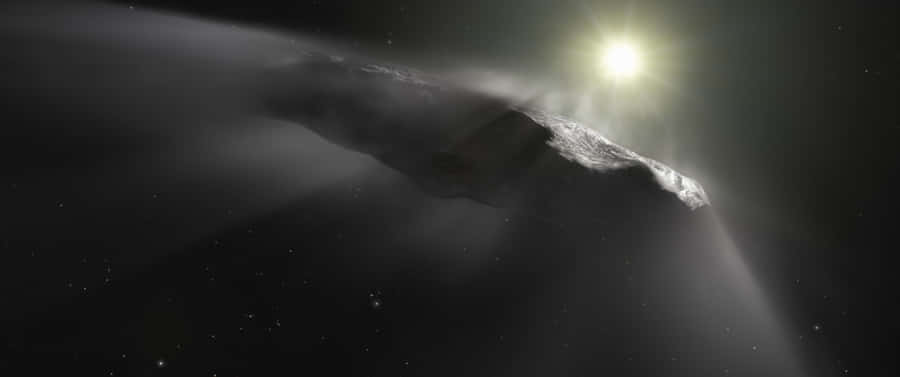 3440x1440 Space Mysterious Interstellar Asteroid Wallpaper