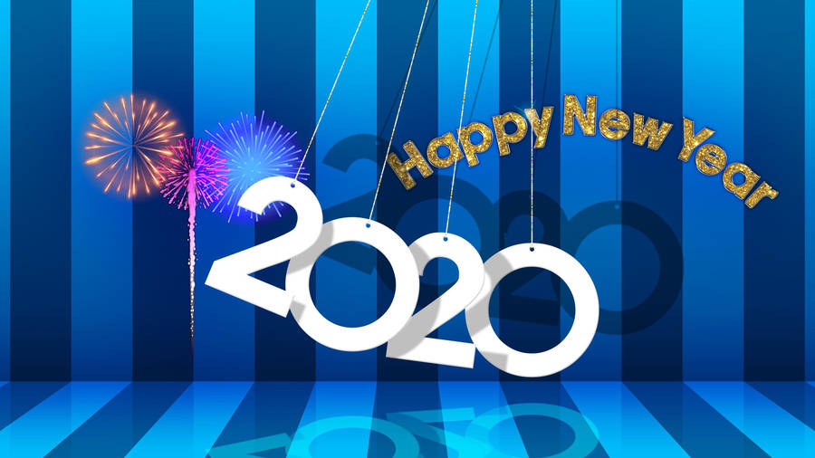 3840x2160 Download 3840x2160 Happy New Year 2020, Design Wallpaper Wallpaper