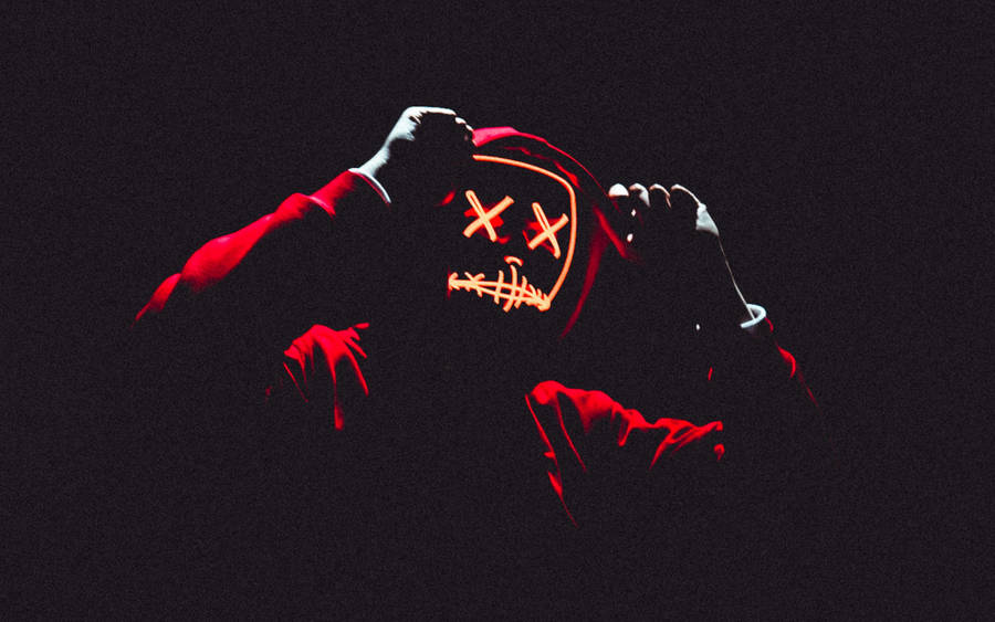 3840x2400 Download Wallpaper 3840x2400 Mask, Hood, Anonymous, Silhouette Wallpaper