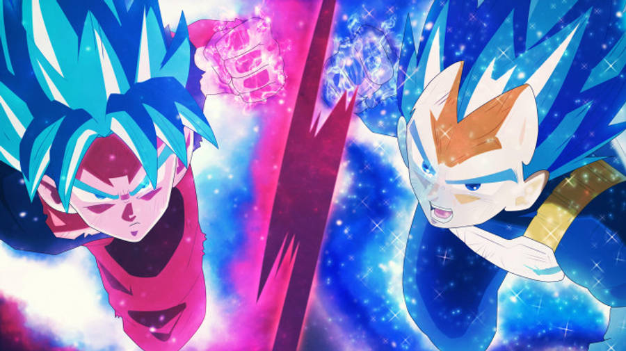 3d Anime Goku Vs Vegeta In 8k Wallpaper