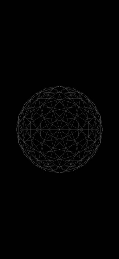 3d Apple Iphone Wireframe Sphere Wallpaper